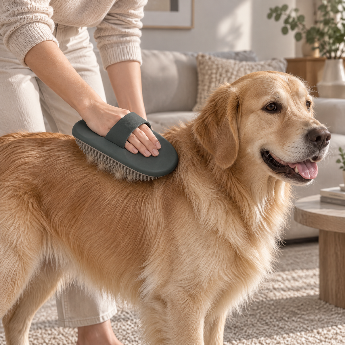 Avenryth™ Hand-Strap Grooming Brush