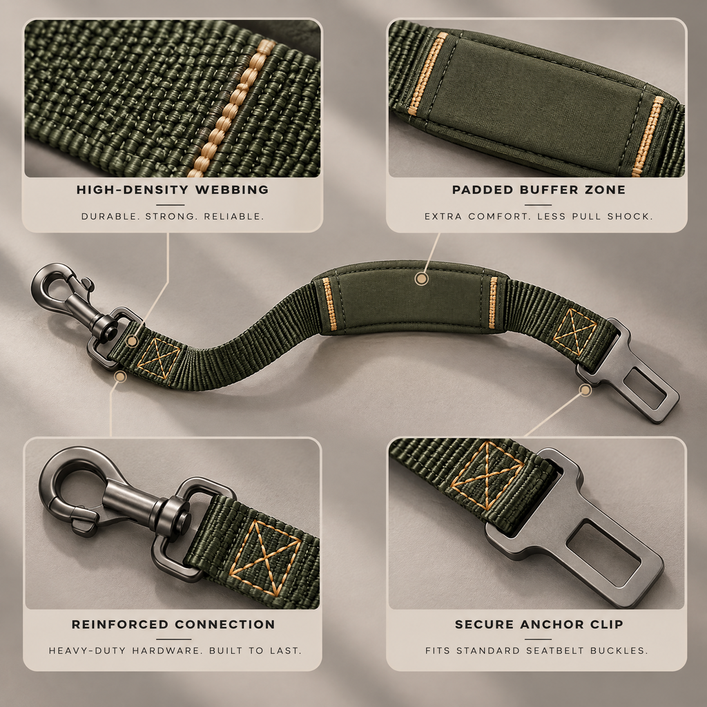 Avenryth™ Dog Seat Belt Tether