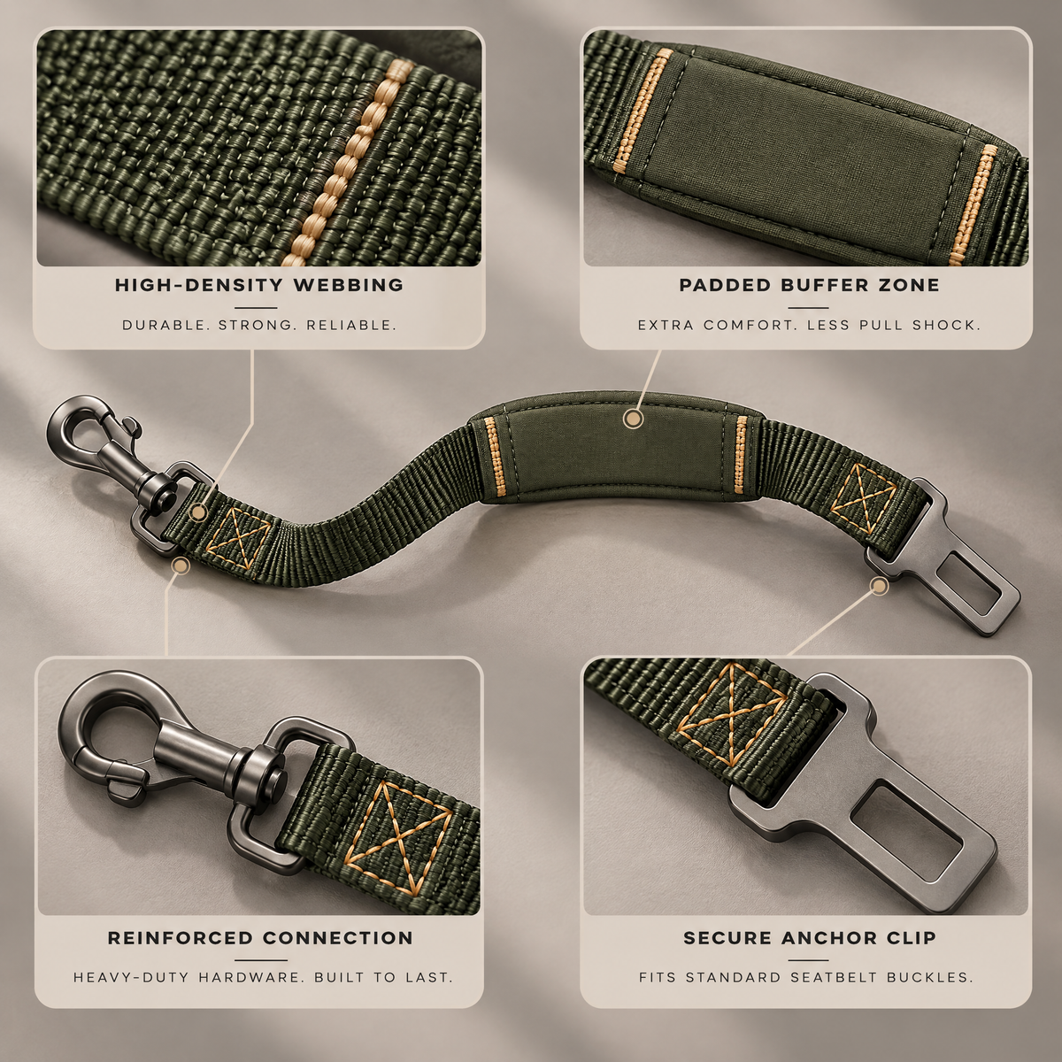 Avenryth™ Dog Seat Belt Tether